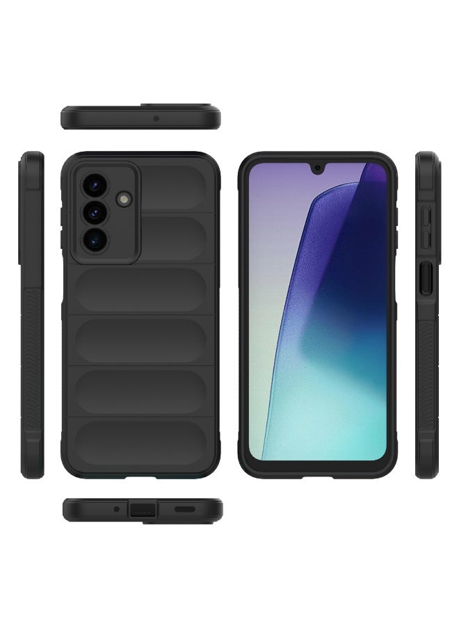 Phantom Shield Silicone Case with Anti-Scratch Soft Microfiber Lining, High Resilience Rubber Full Body Shockproof Cover Compatible with Samsung Galaxy A17 5G (Black) - Image 2